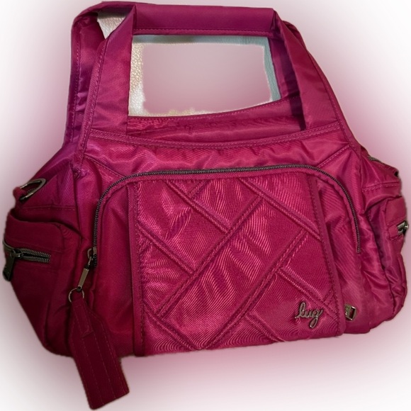 Lug Rumble Tote/Bag “Raspberry”. NWOT - Picture 4 of 4